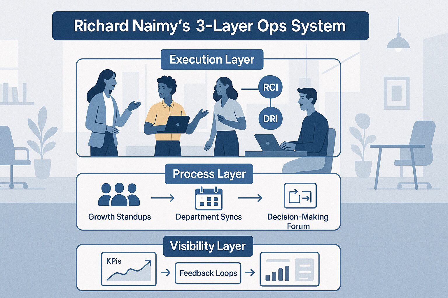 Boost Startup Growth with a 3-Layer Ops System