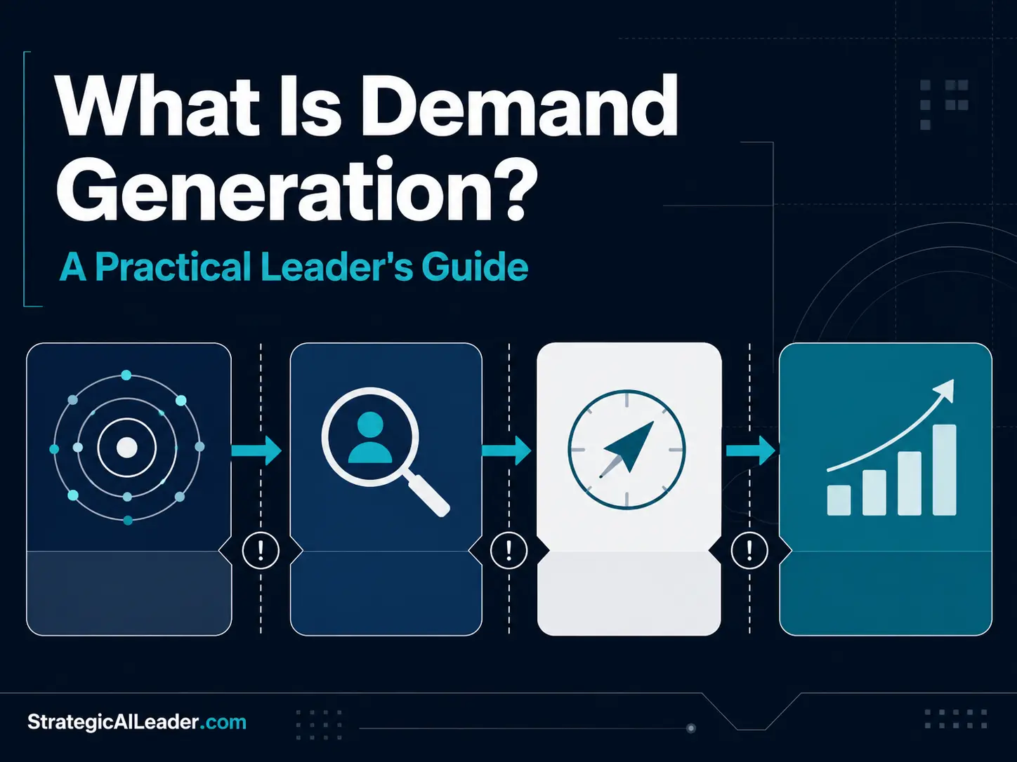 What Is Demand Generation? A Practical Leader’s Guide | Strategic AI Leader Richard Naimy Insights Demand generation system connecting market awareness, buyer interest, active intent, and qualified revenue pipeline.