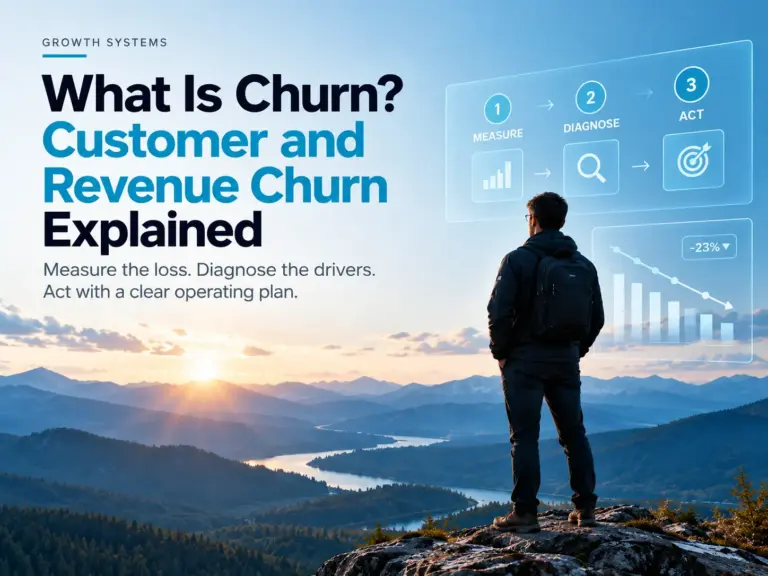 What is churn, customer churn and revenue churn explained through the Measure, Diagnose, Act framework
